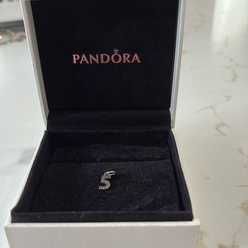 PANDORA Number Five Dangle Charm